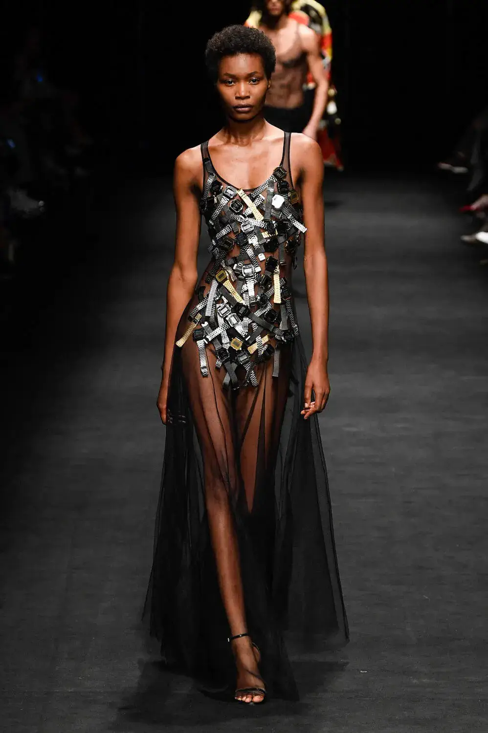 Embellished Black Dress: Runway Glamour Redefined